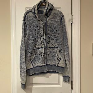 men’s guess jacket 57% polyester 43% cotton S new